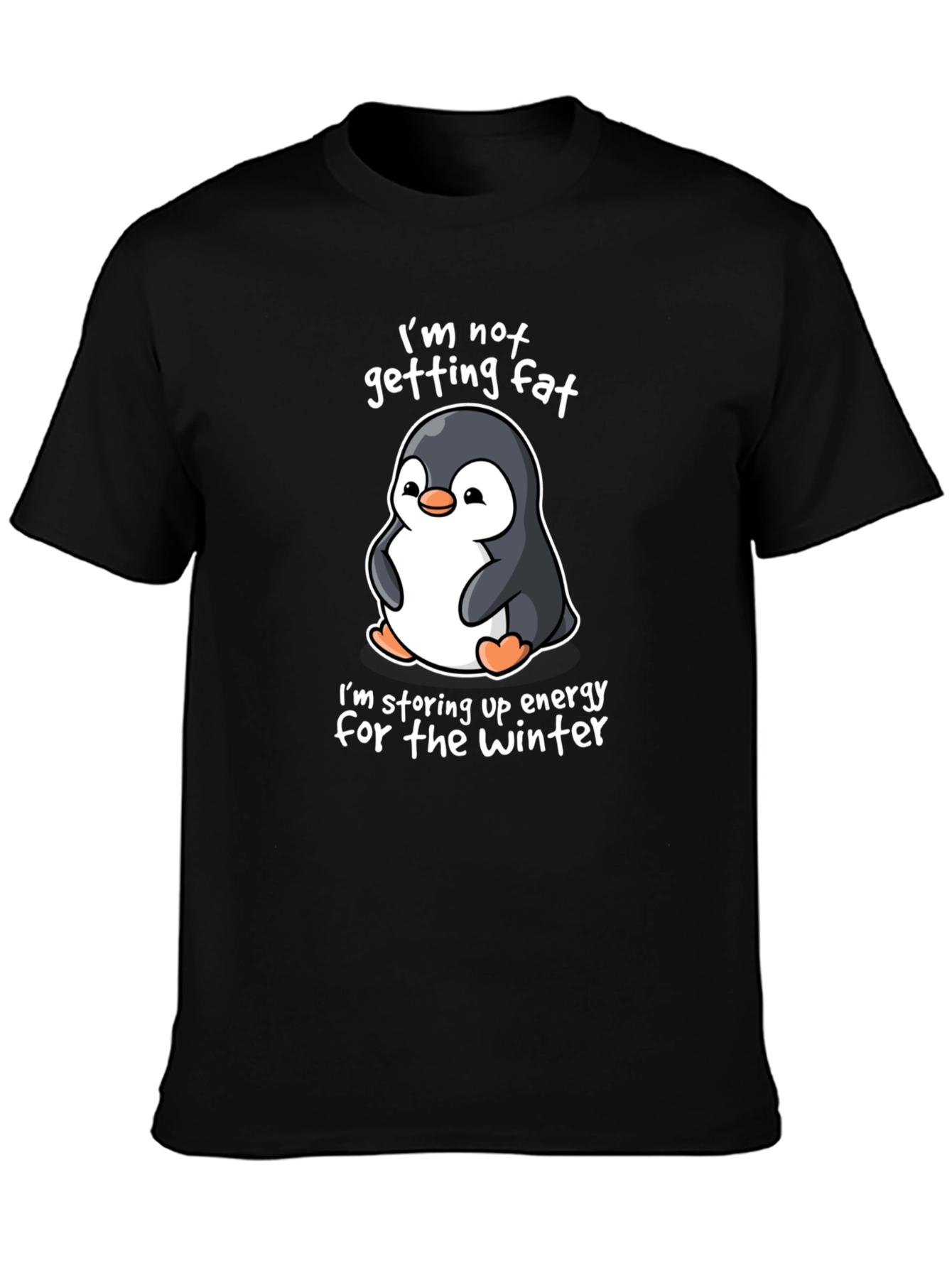 Penguin Winter Energy Black T-Shirt