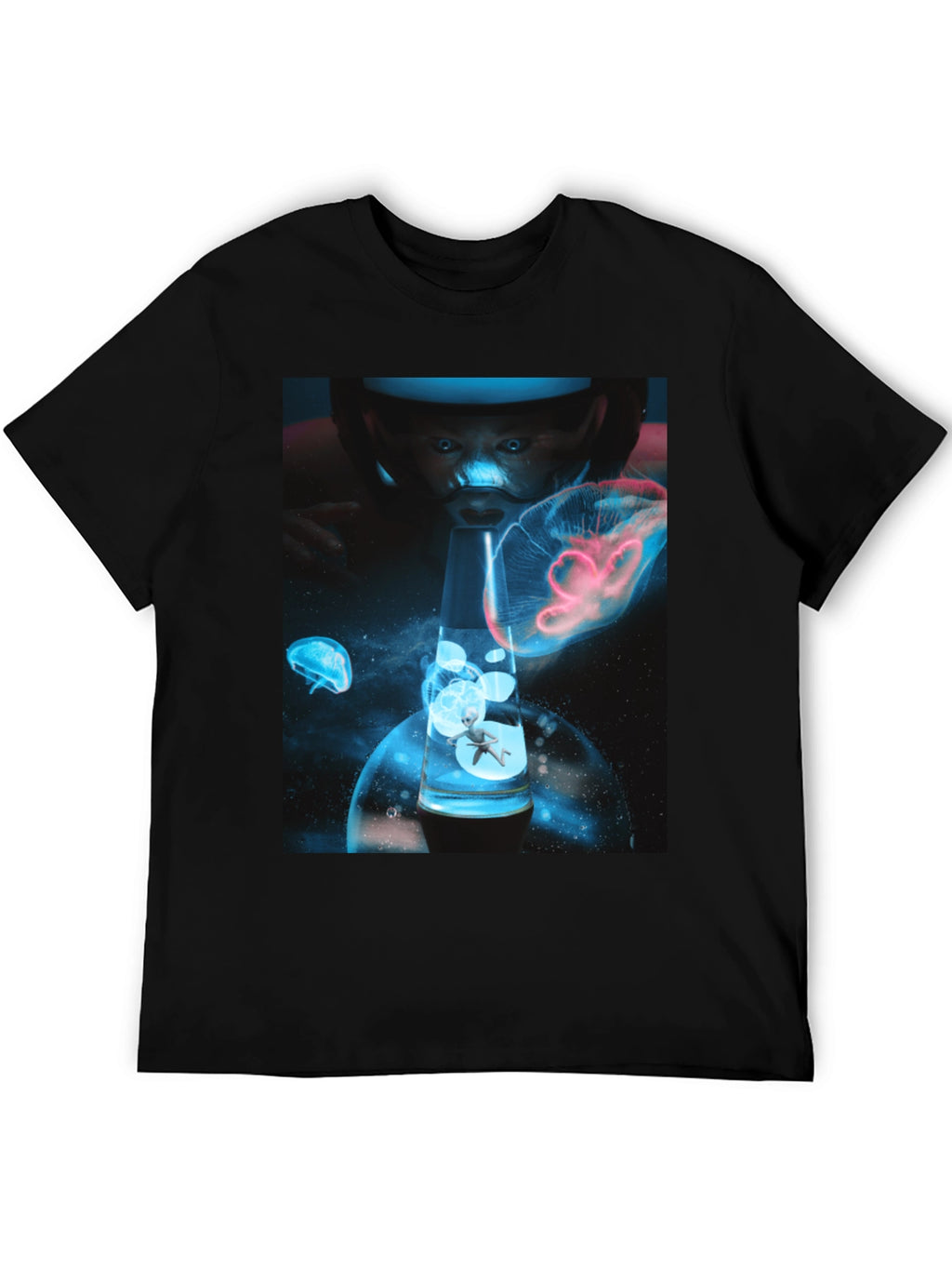 Cosmic Baby Lava Lamp Black T-Shirt