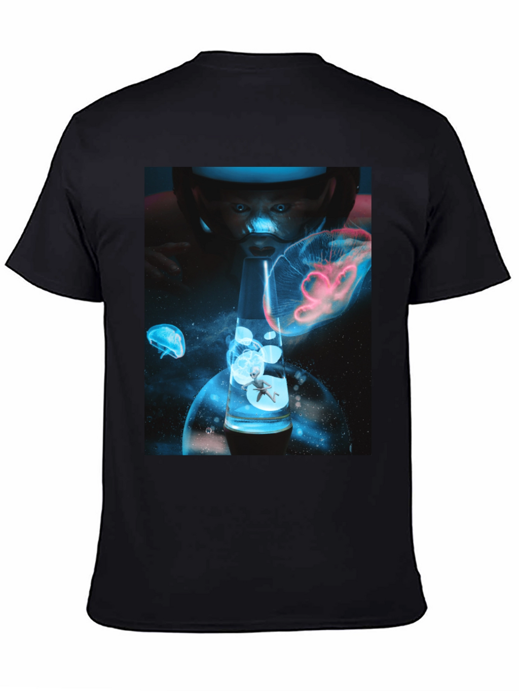 Cosmic Baby Lava Lamp Black T-Shirt
