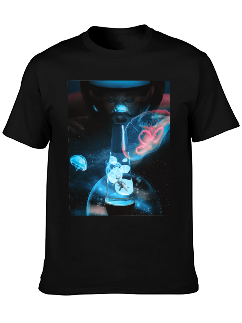 Cosmic Baby Lava Lamp Black T-Shirt