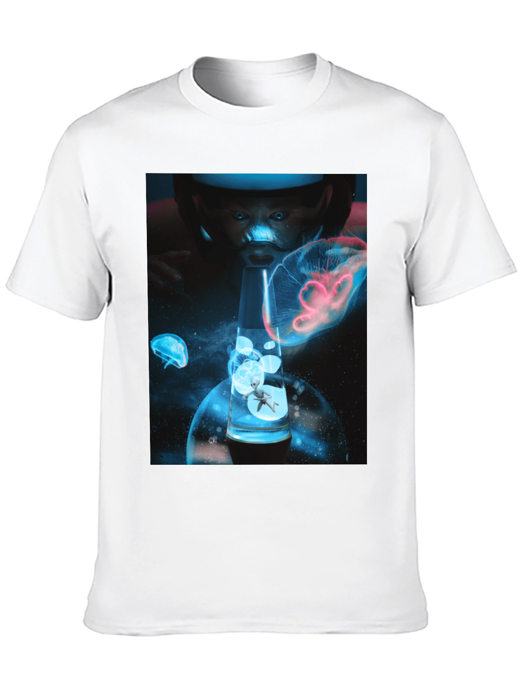 Cosmic Baby Lava Lamp Black T-Shirt
