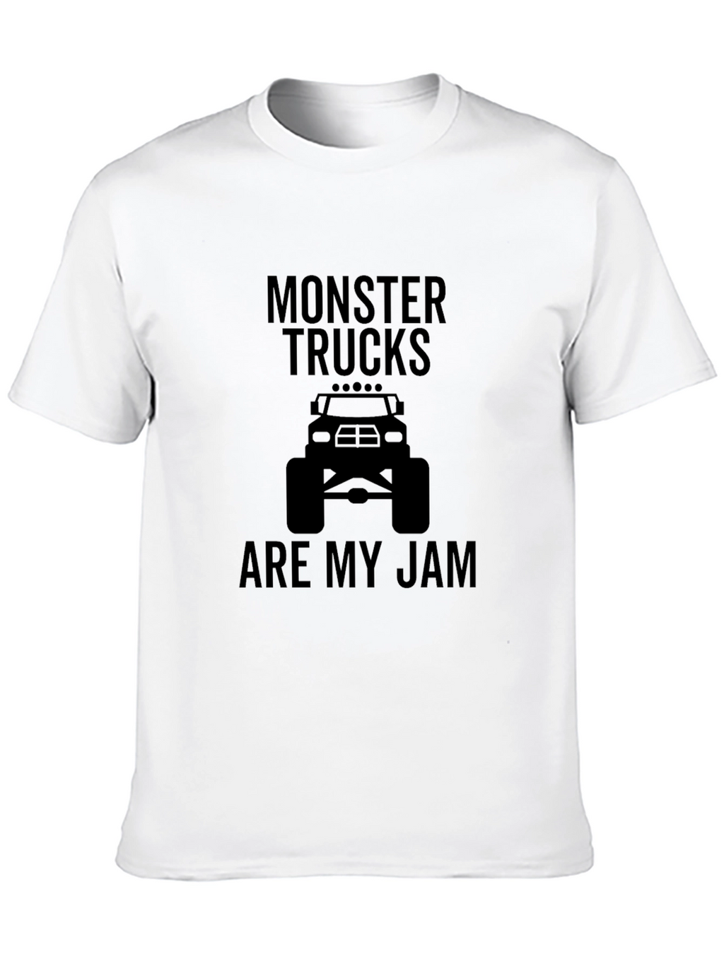 Monster Truck Jam Graphic Tee - Black Cotton T-Shirt