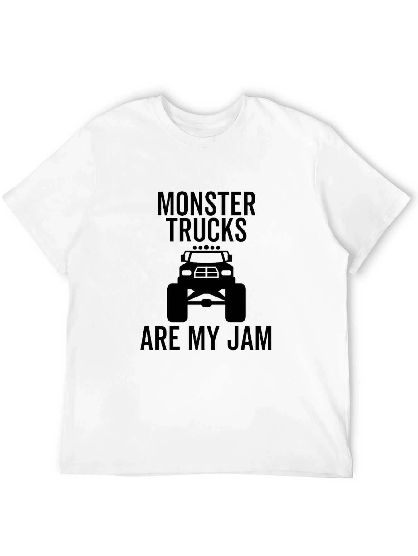 Monster Truck Jam Graphic Tee - Black Cotton T-Shirt