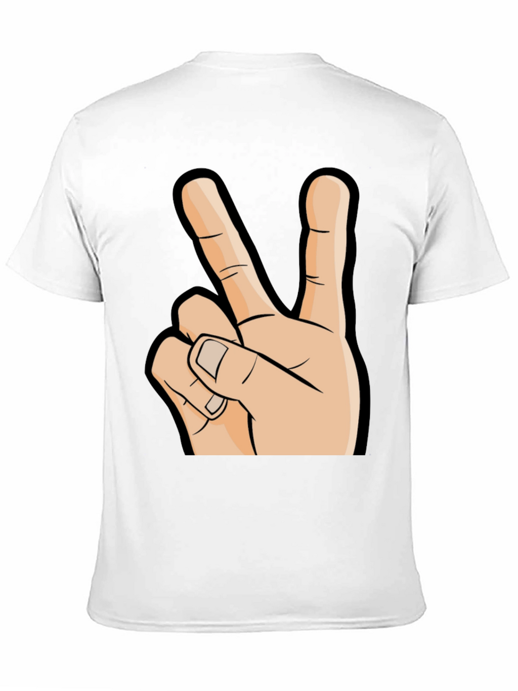 Peace Sign Graphic T-Shirt - Black