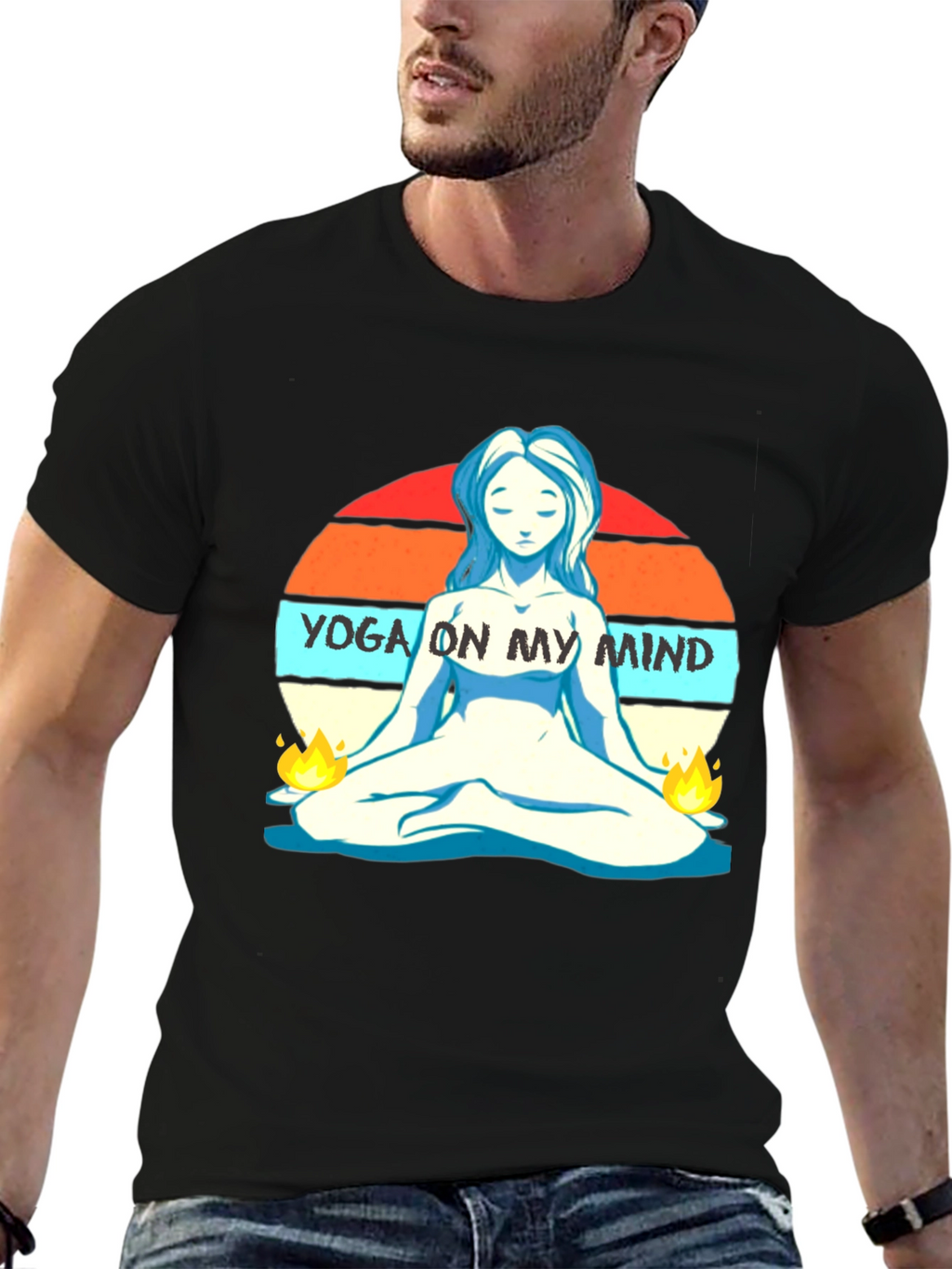 Yoga On My Mind Graphic T-Shirt