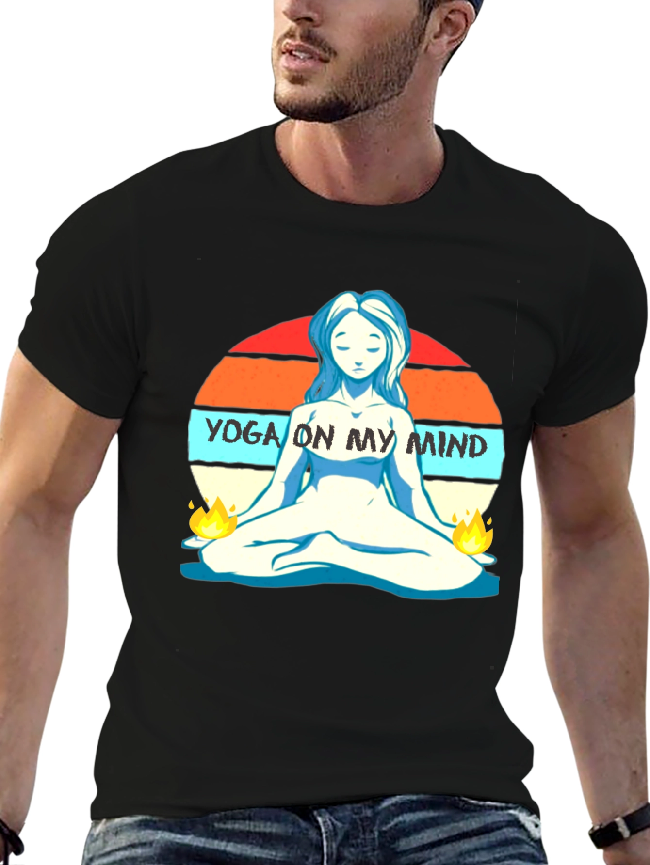 Yoga On My Mind Graphic T-Shirt