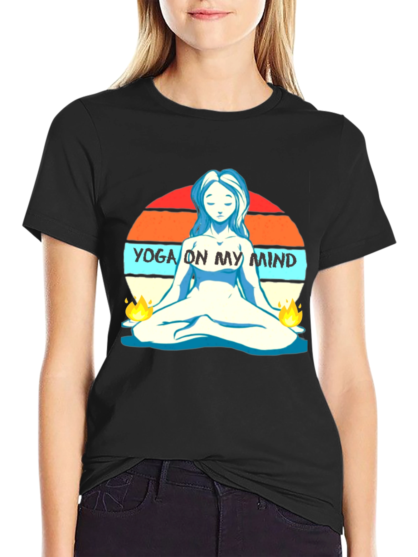 Yoga On My Mind Graphic T-Shirt