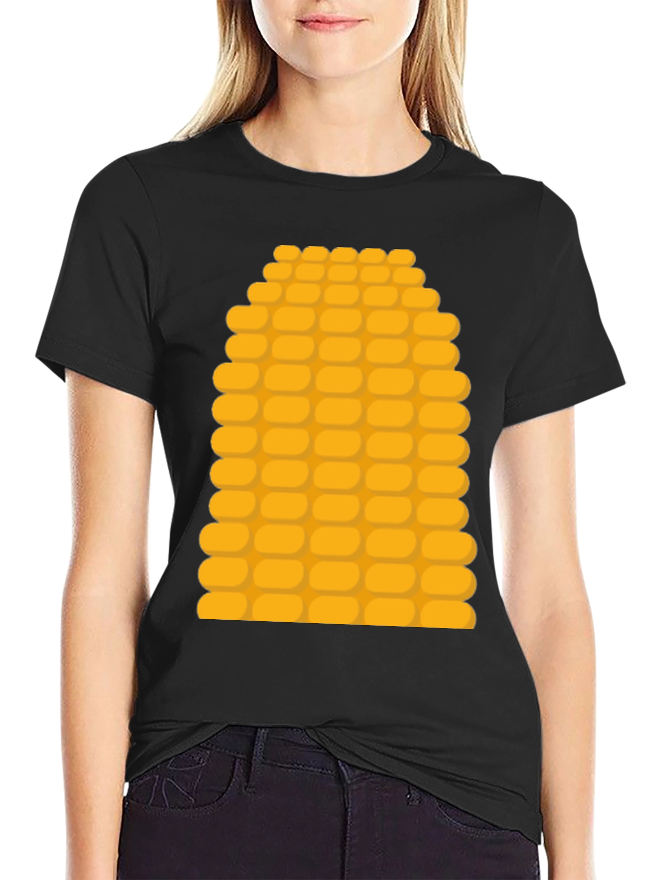 Corn Cob Graphic Tee - Novelty Food T-Shirt