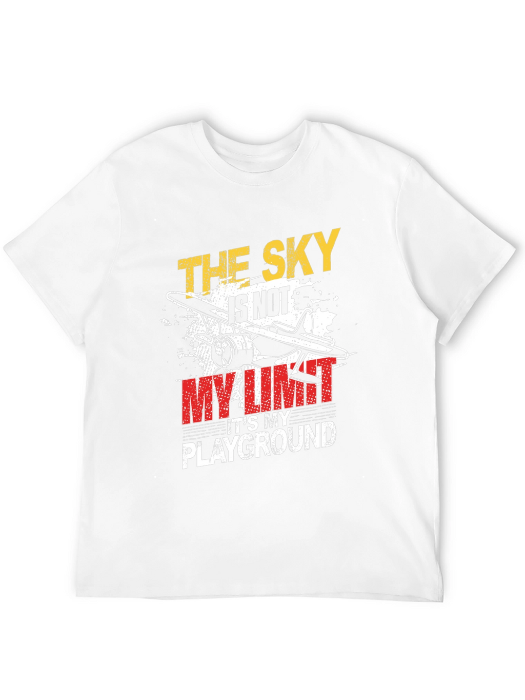 The Sky Is Not My Limit T-Shirt Airplane Graphic