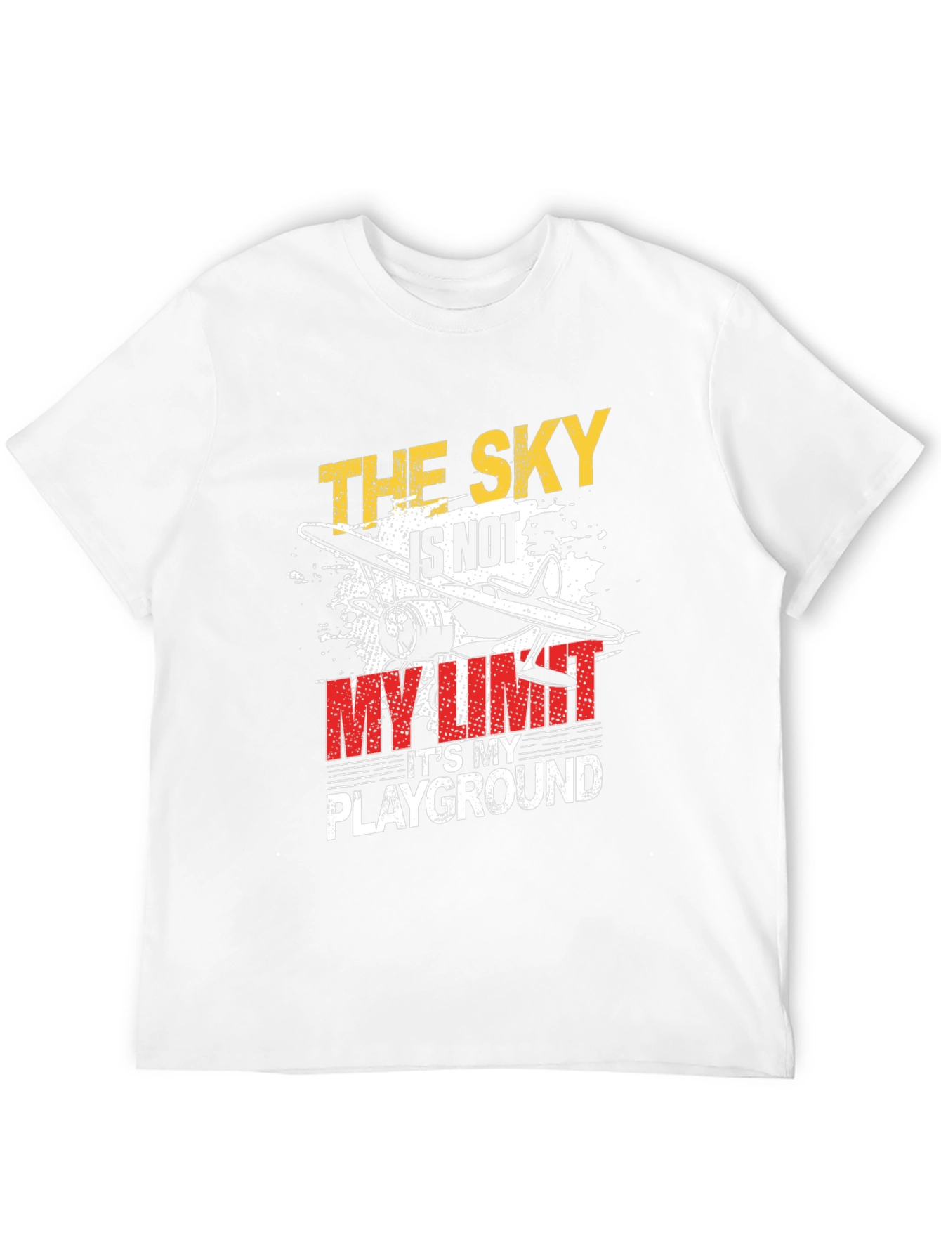 The Sky Is Not My Limit T-Shirt Airplane Graphic