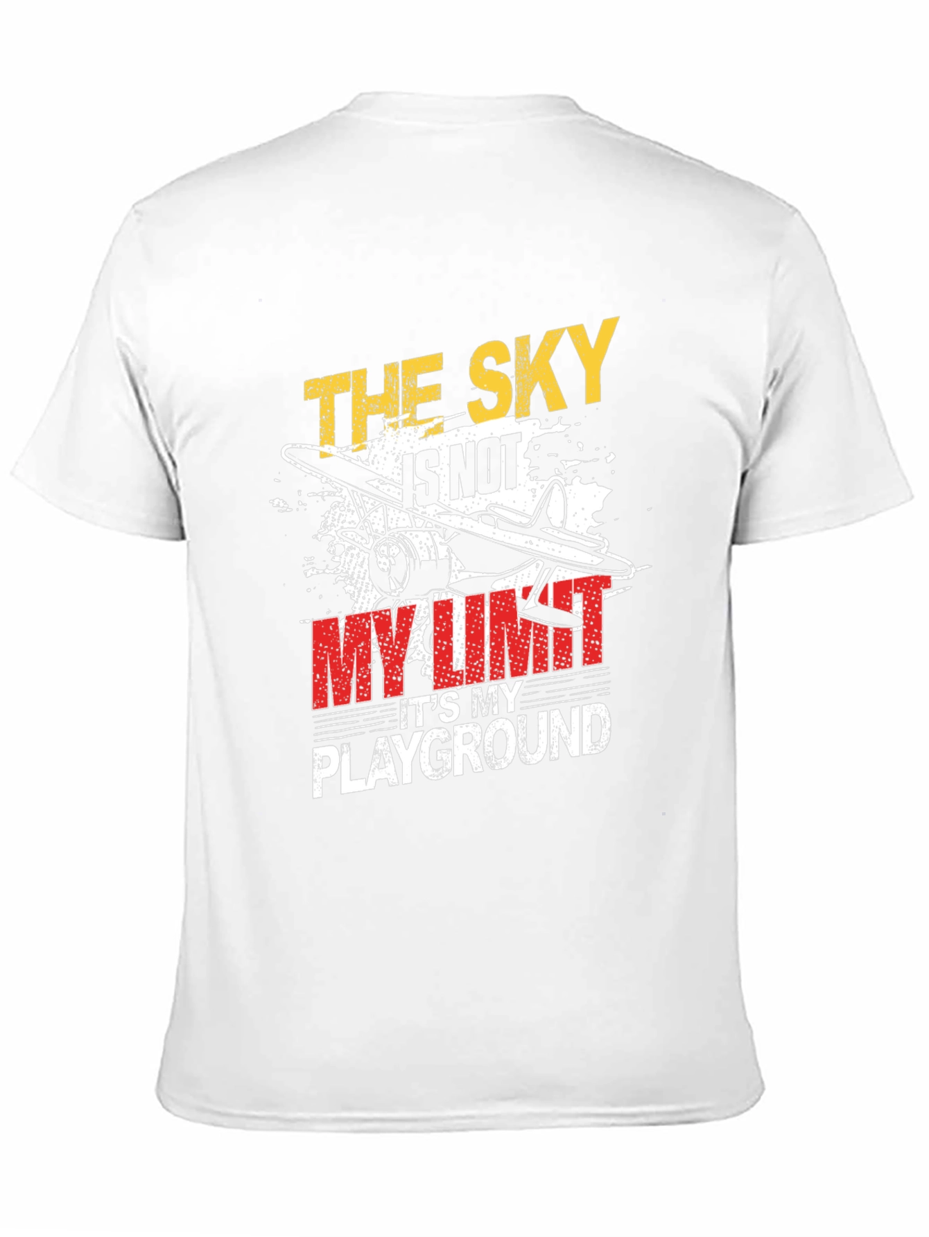The Sky Is Not My Limit T-Shirt Airplane Graphic