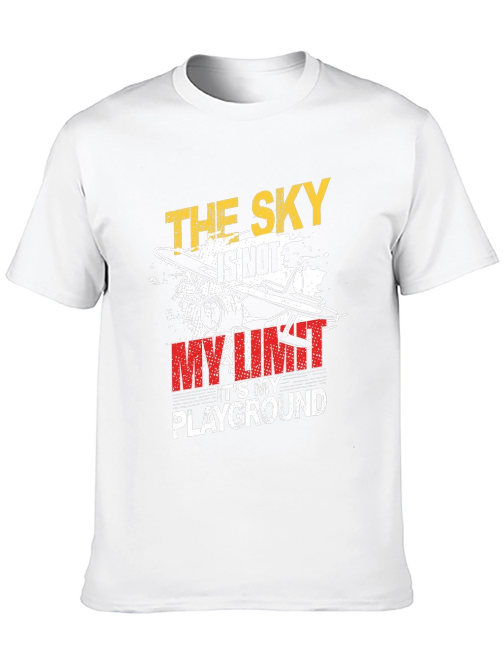 The Sky Is Not My Limit T-Shirt Airplane Graphic
