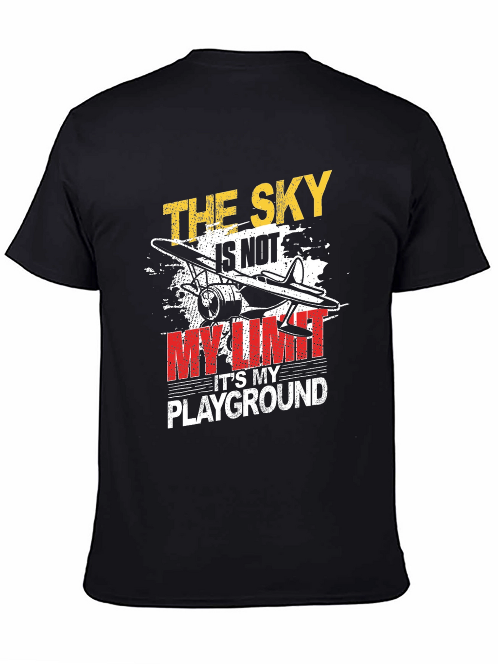 The Sky Is Not My Limit T-Shirt Airplane Graphic