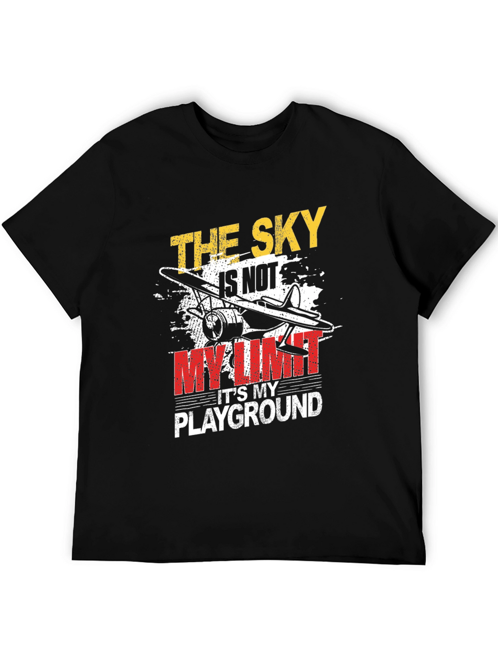 The Sky Is Not My Limit T-Shirt Airplane Graphic