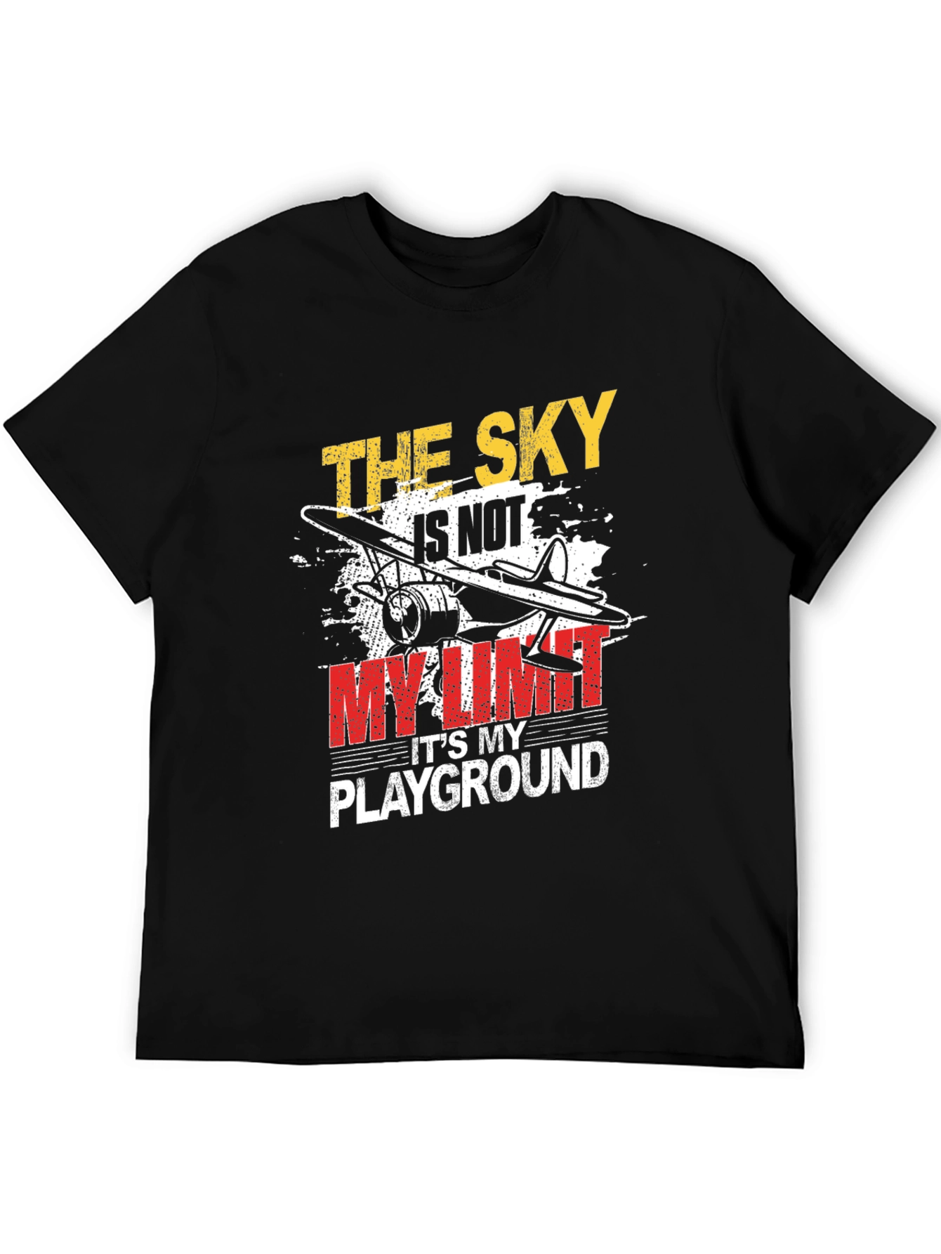 The Sky Is Not My Limit T-Shirt Airplane Graphic