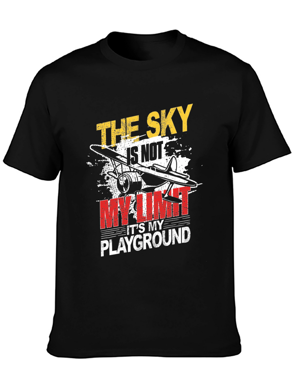 The Sky Is Not My Limit T-Shirt Airplane Graphic