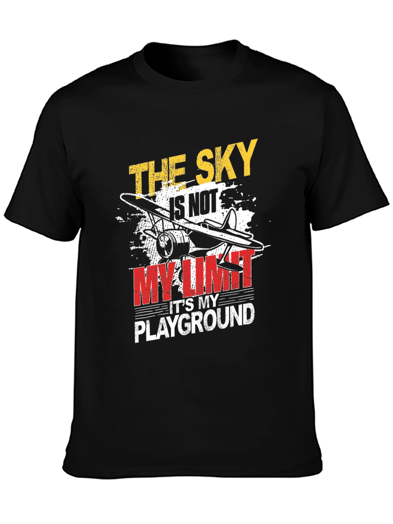 The Sky Is Not My Limit T-Shirt Airplane Graphic
