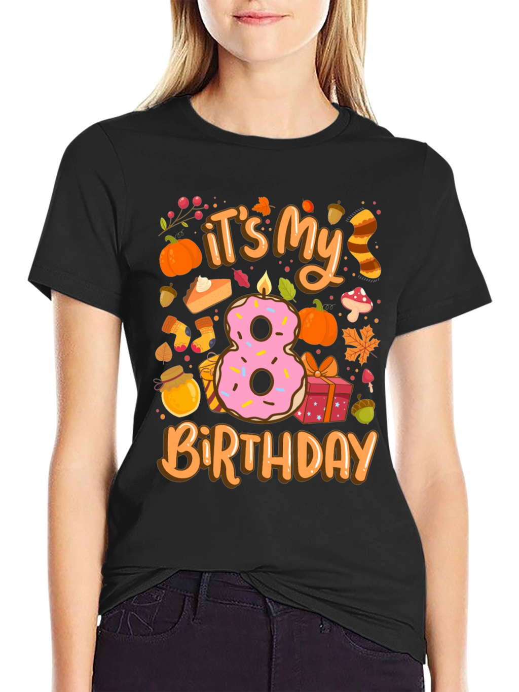 Its My 8th Birthday Fall Theme T-Shirt
