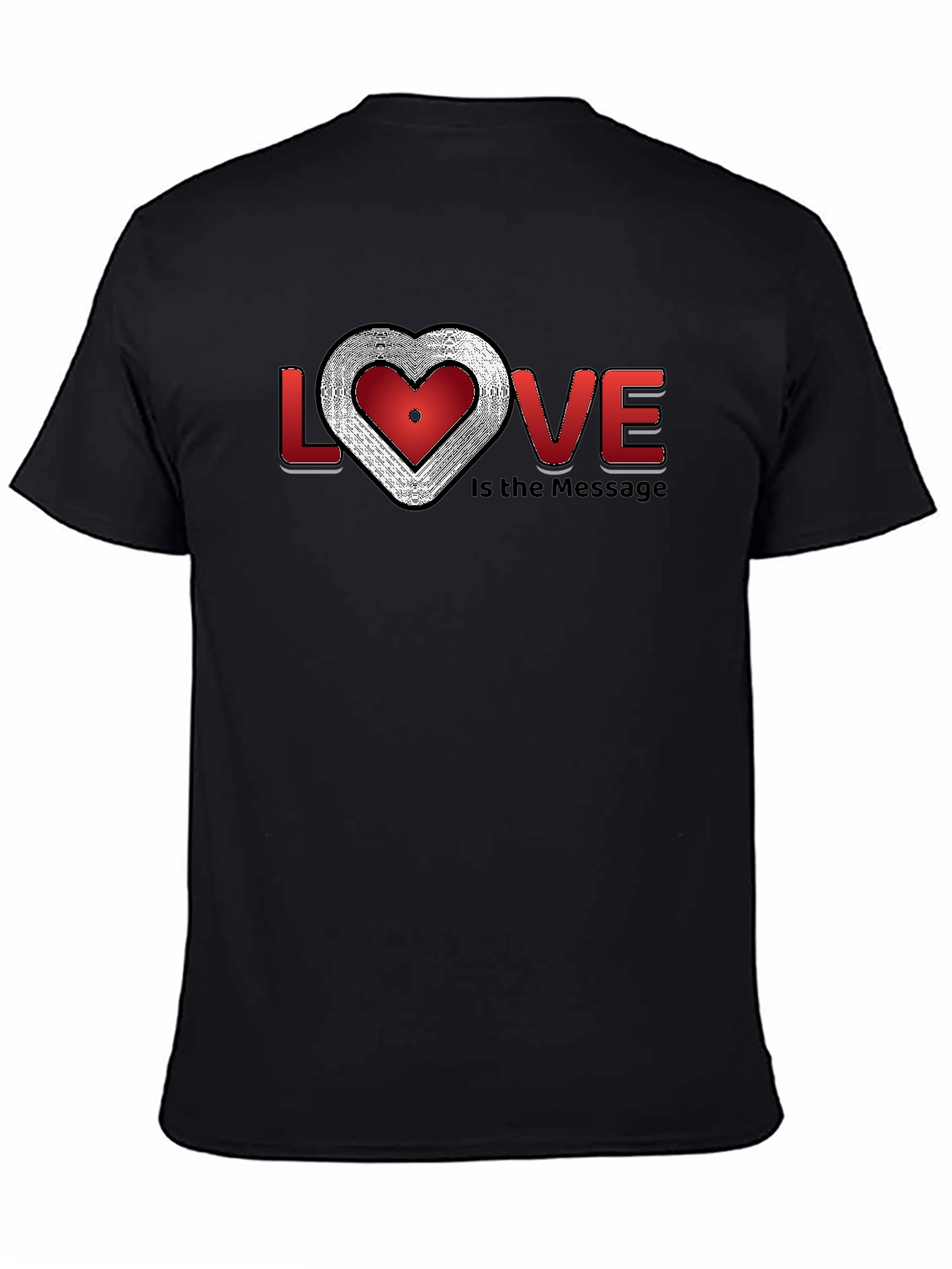 Love is the Message Graphic T-Shirt - Stylish Crew Neck