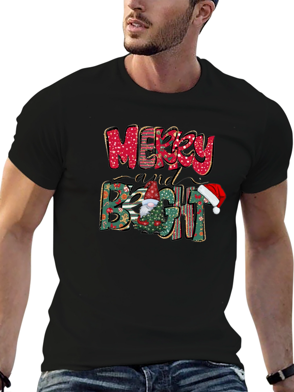 Merry and Bright Christmas T-Shirt