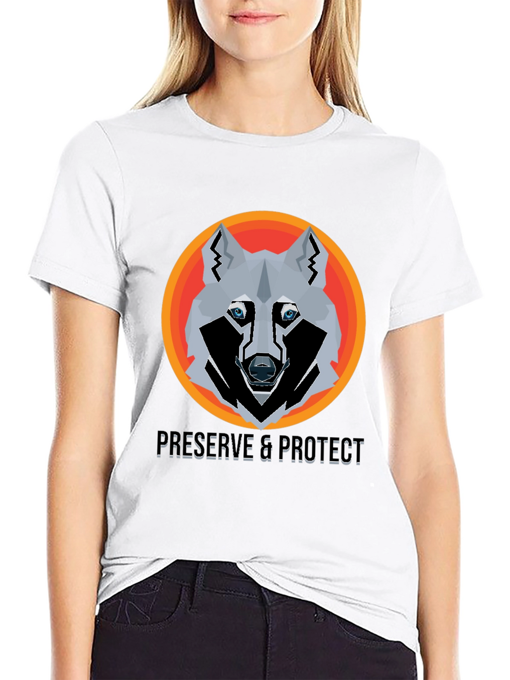 Preserve & Protect Wolf Graphic T-Shirt
