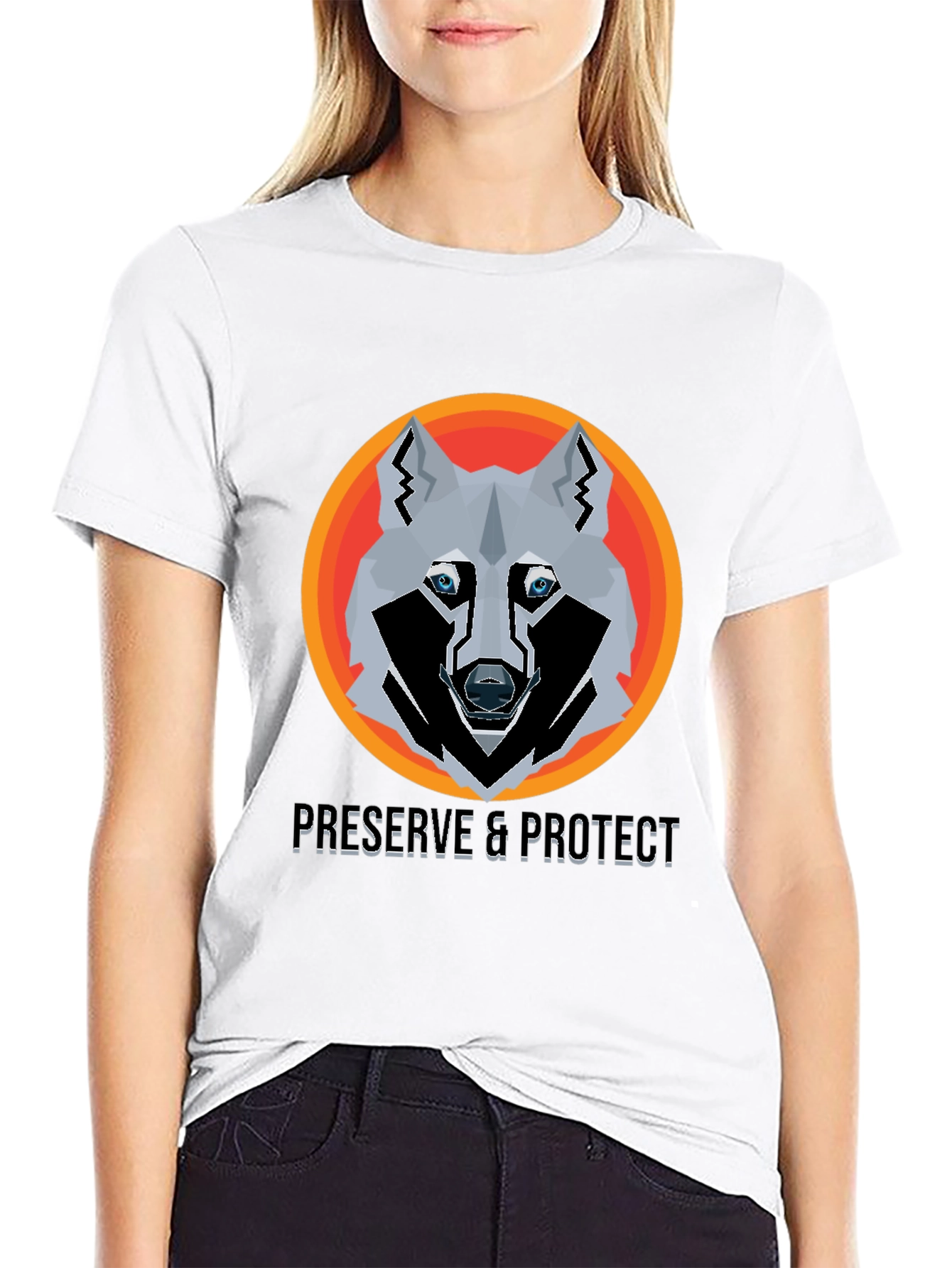 Preserve & Protect Wolf Graphic T-Shirt