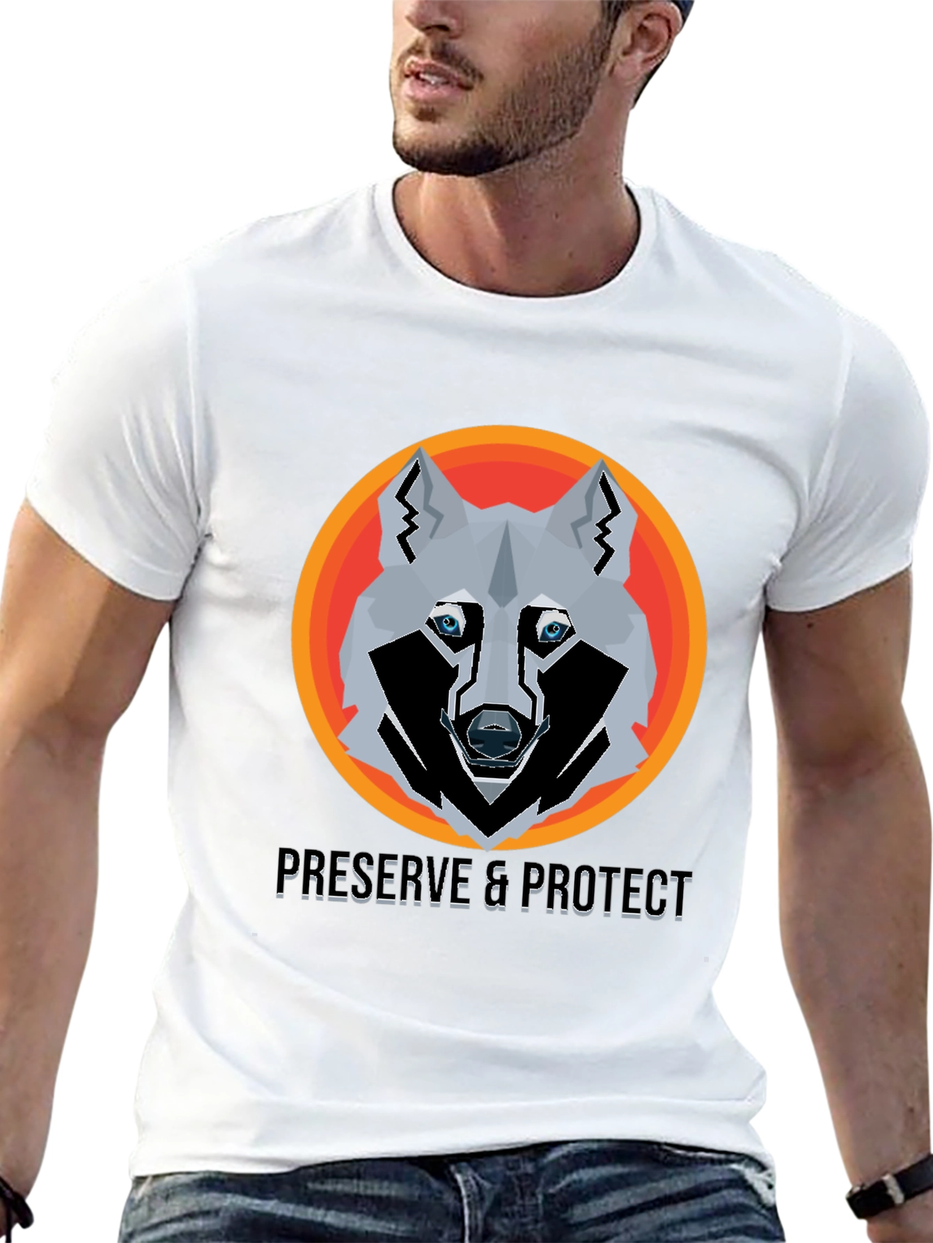 Preserve & Protect Wolf Graphic T-Shirt