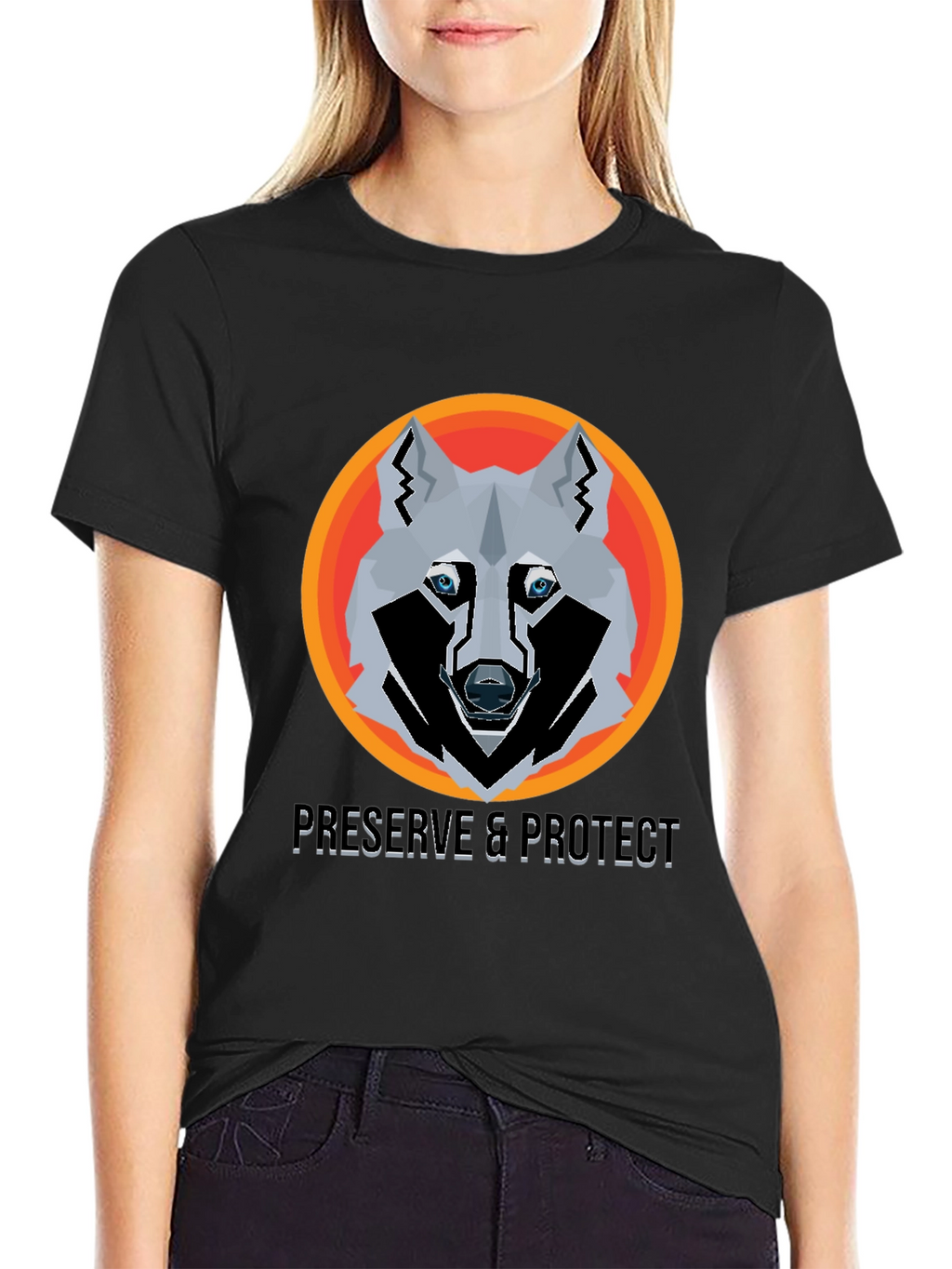 Preserve & Protect Wolf Graphic T-Shirt