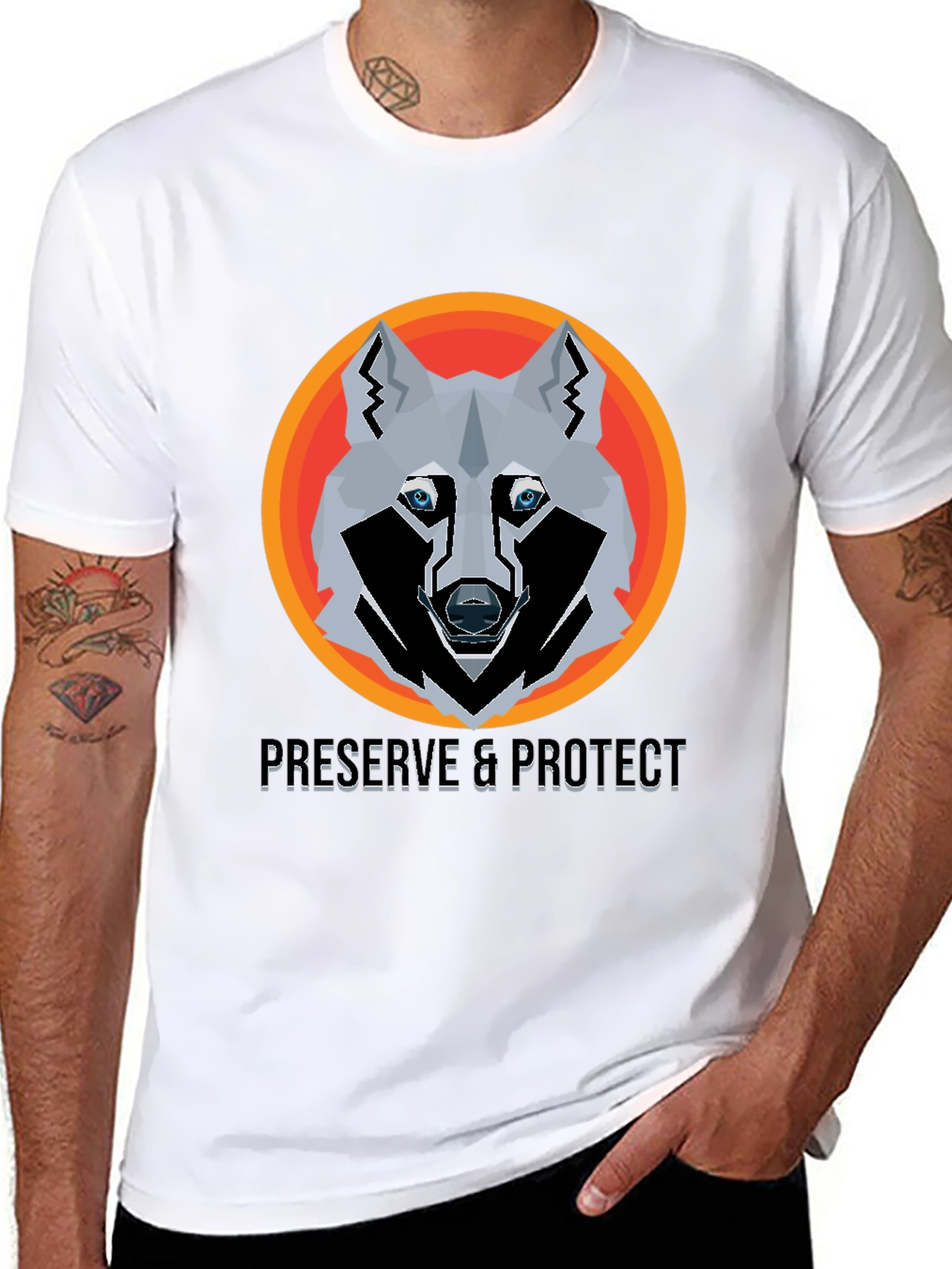Preserve & Protect Wolf Graphic T-Shirt