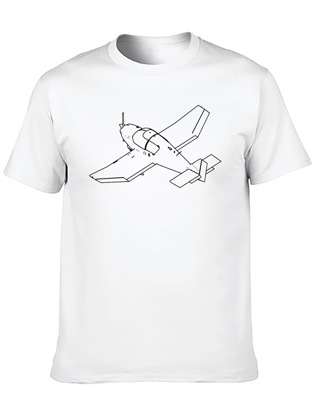 Airplane Outline T-Shirt - Pilot Apparel