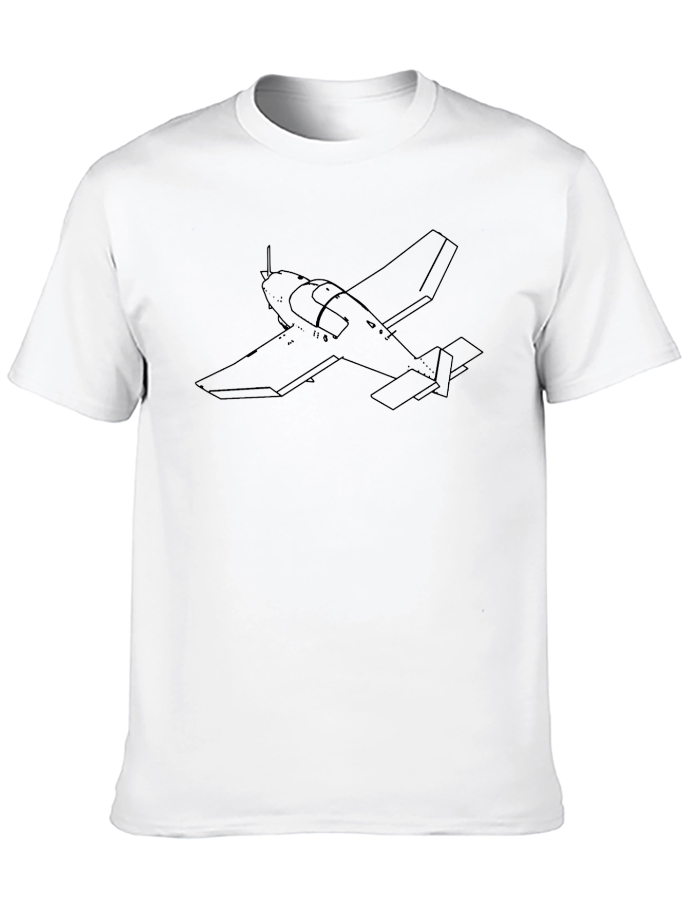 Airplane Outline T-Shirt - Pilot Apparel