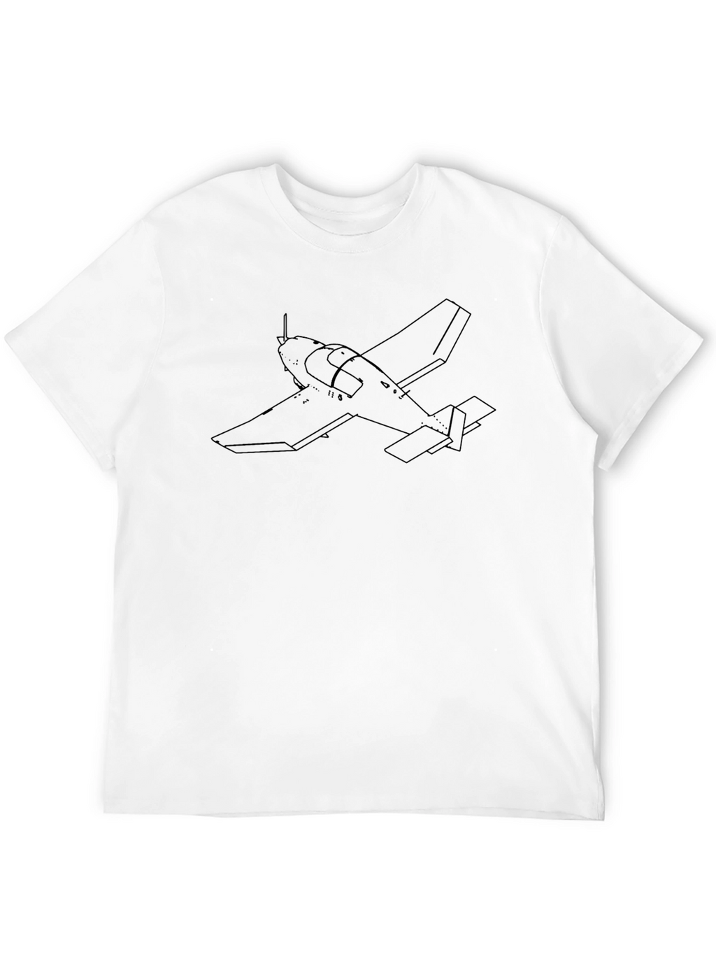 Airplane Outline T-Shirt - Pilot Apparel