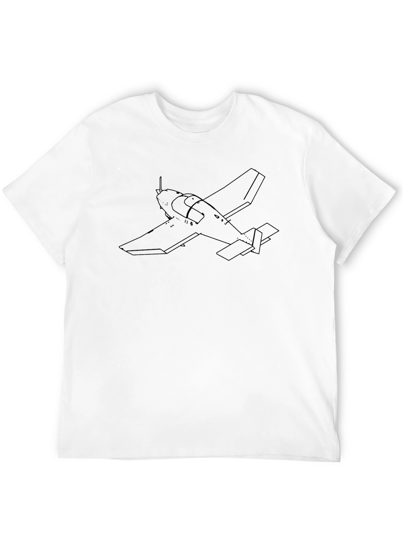 Airplane Outline T-Shirt - Pilot Apparel