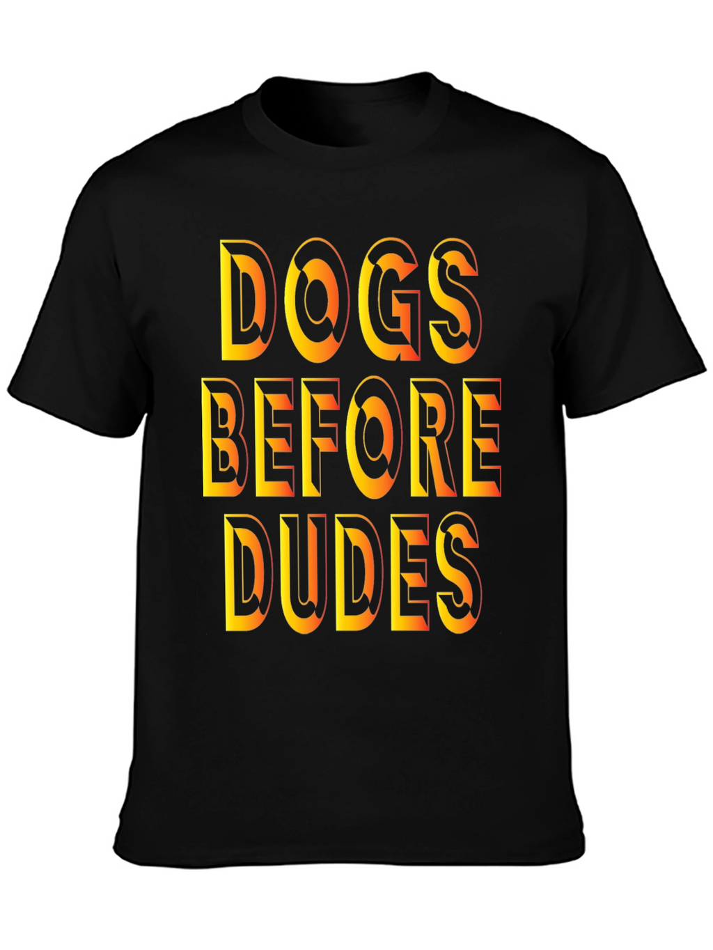 Dogs Before Dudes Graphic Tee - Black