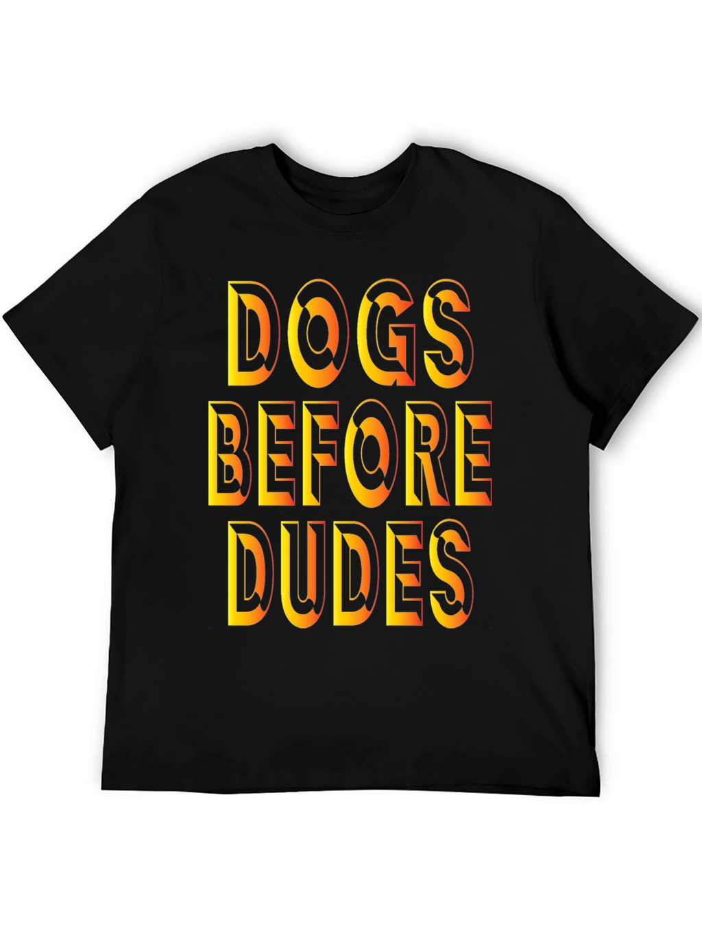 Dogs Before Dudes Graphic Tee - Black