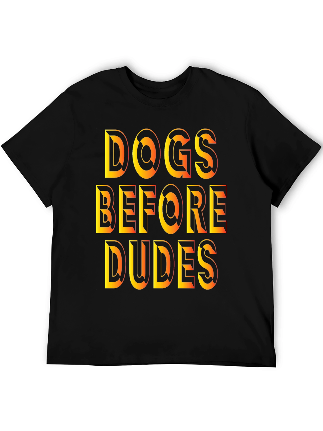 Dogs Before Dudes Graphic Tee - Black
