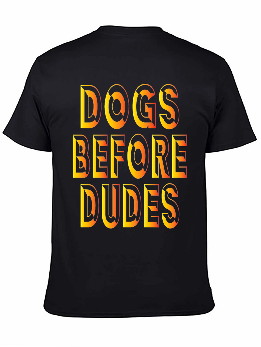 Dogs Before Dudes Graphic Tee - Black