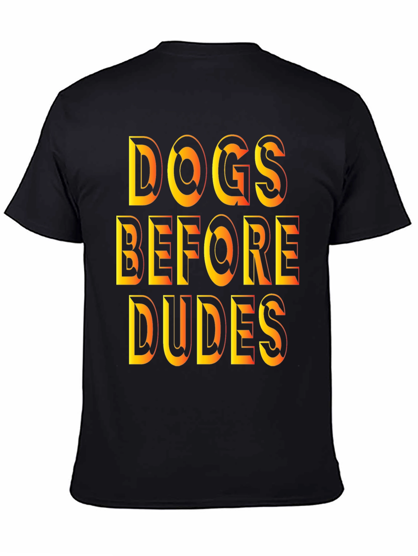 Dogs Before Dudes Graphic Tee - Black