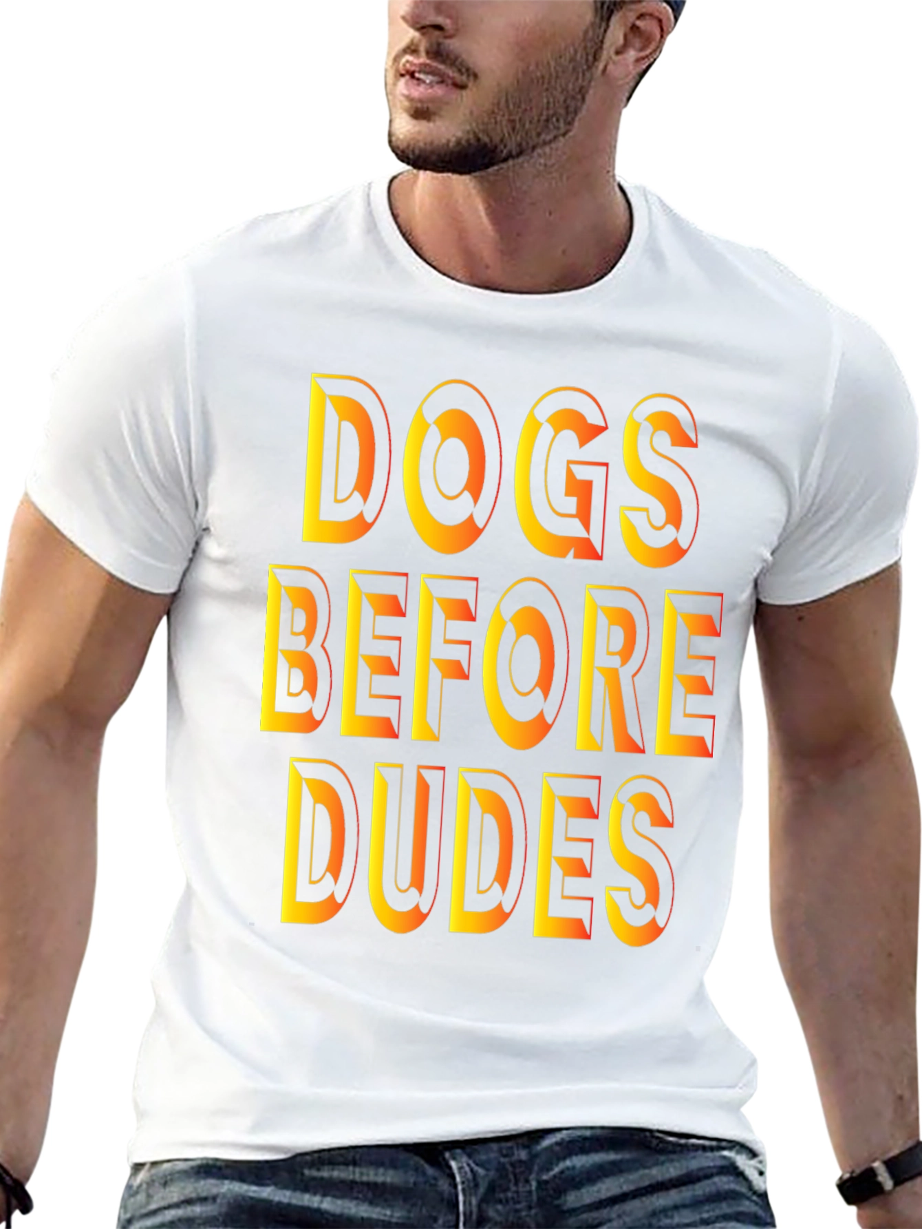 Dogs Before Dudes Graphic Tee - Black