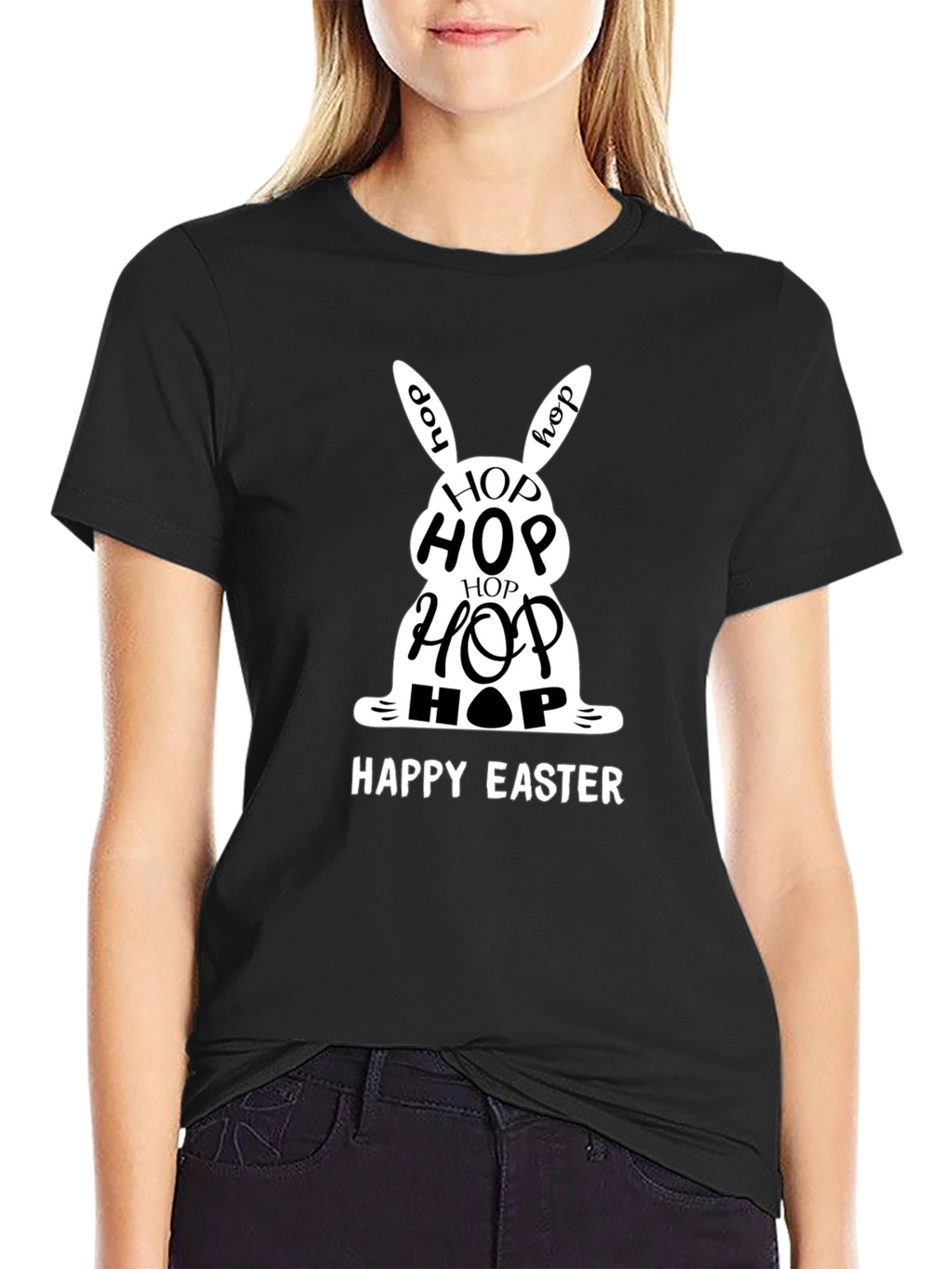 Happy Easter Hop Bunny T-Shirt