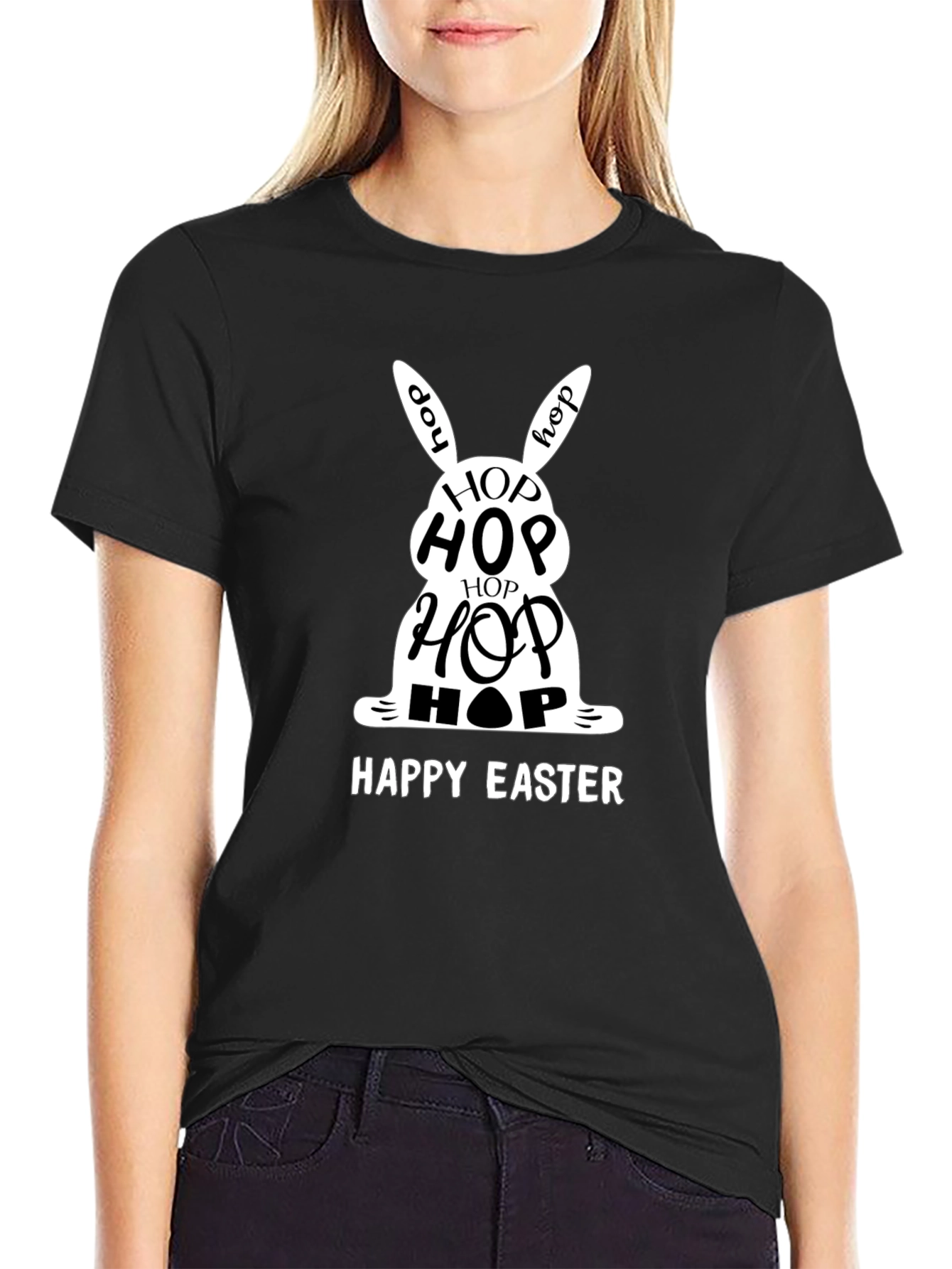 Happy Easter Hop Bunny T-Shirt