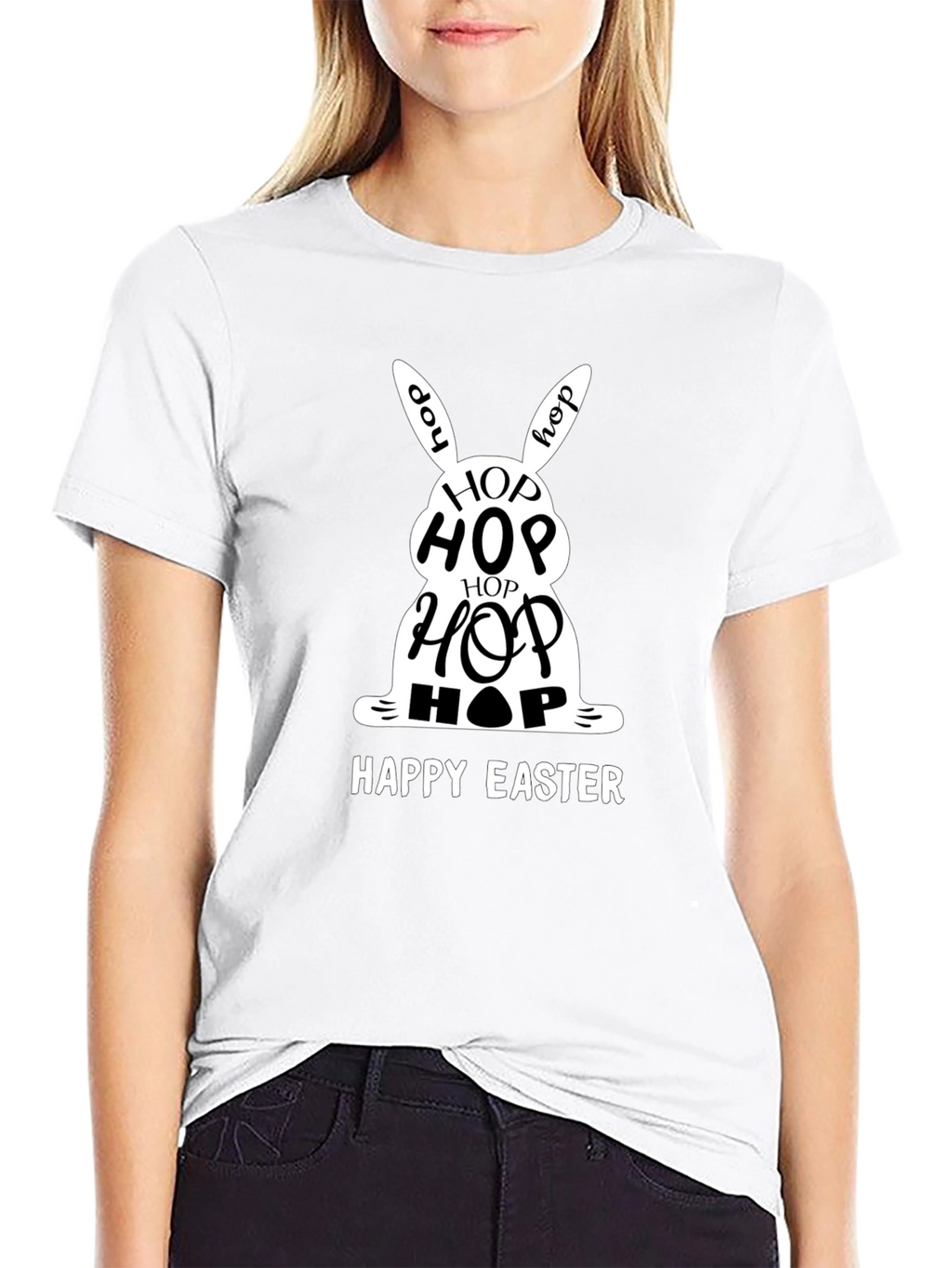 Happy Easter Hop Bunny T-Shirt