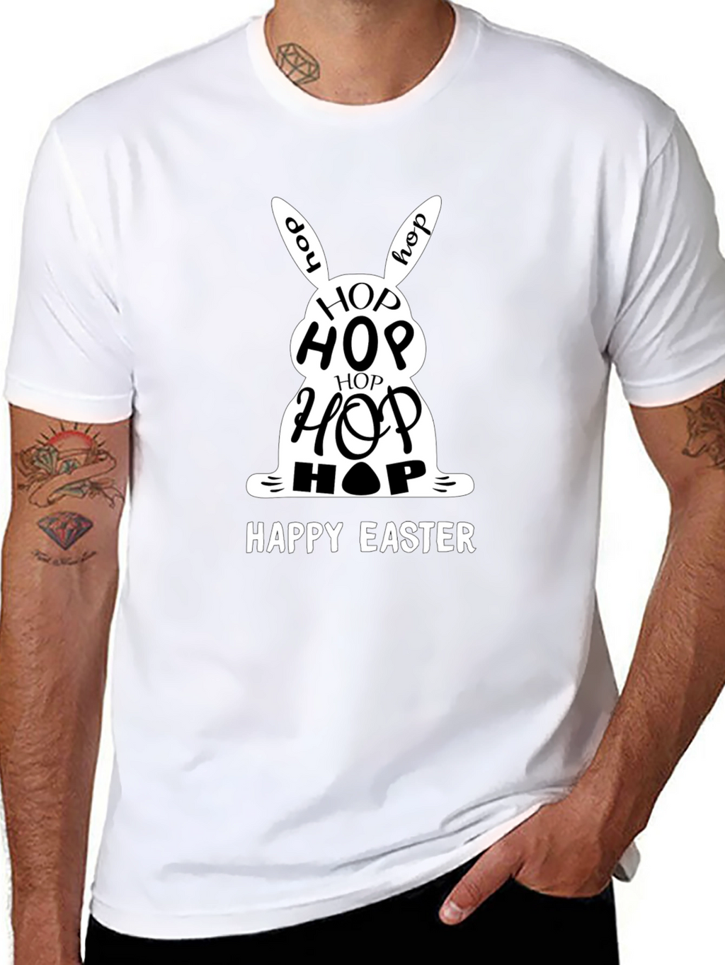 Happy Easter Hop Bunny T-Shirt
