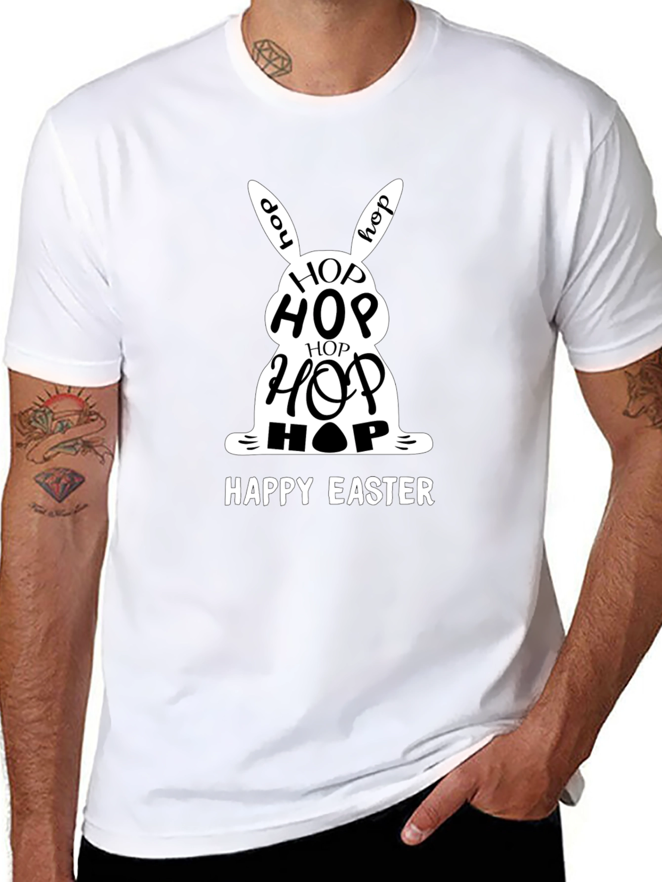 Happy Easter Hop Bunny T-Shirt