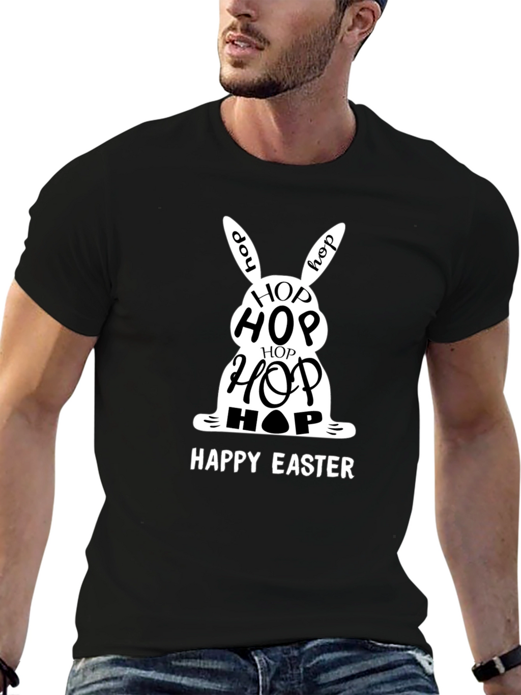 Happy Easter Hop Bunny T-Shirt