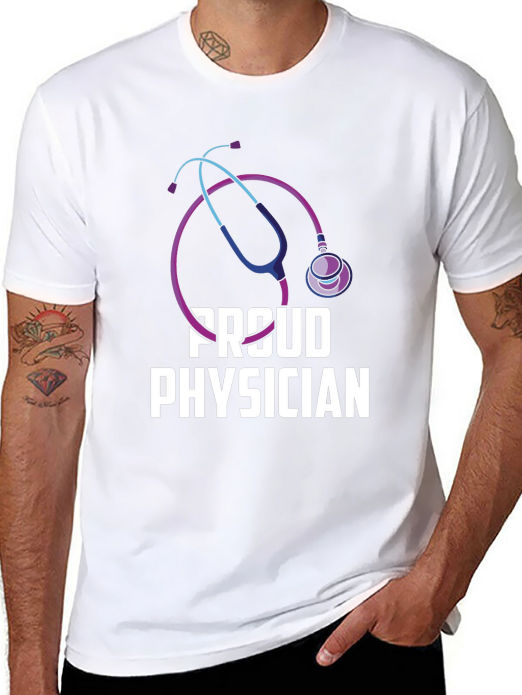 Proud Physician Black T-Shirt