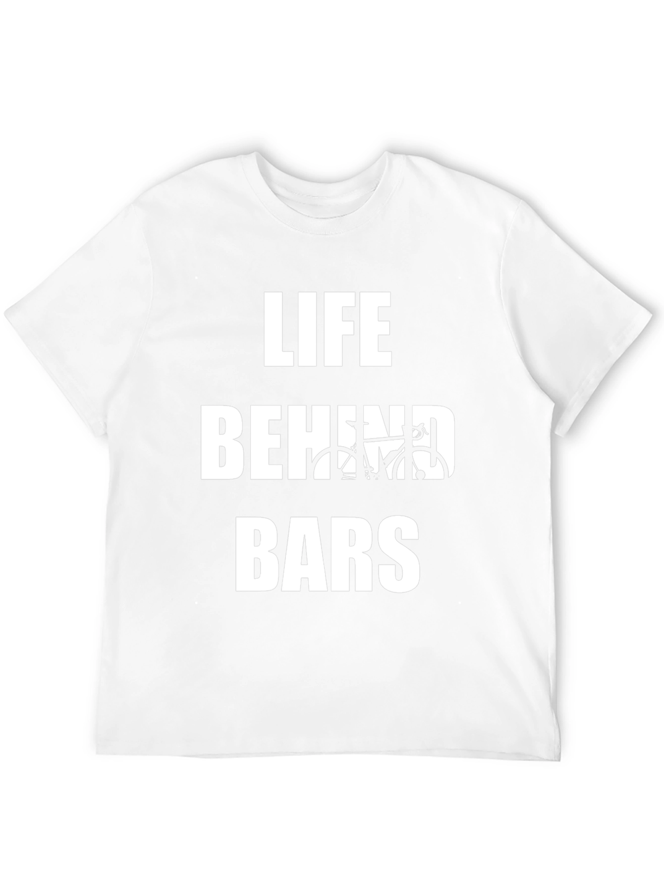 Life Behind Bars Bicycle Graphic Tee - Black