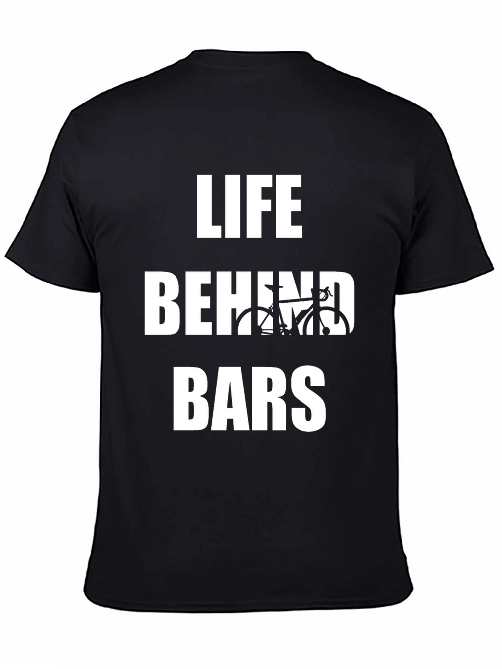Life Behind Bars Bicycle Graphic Tee - Black