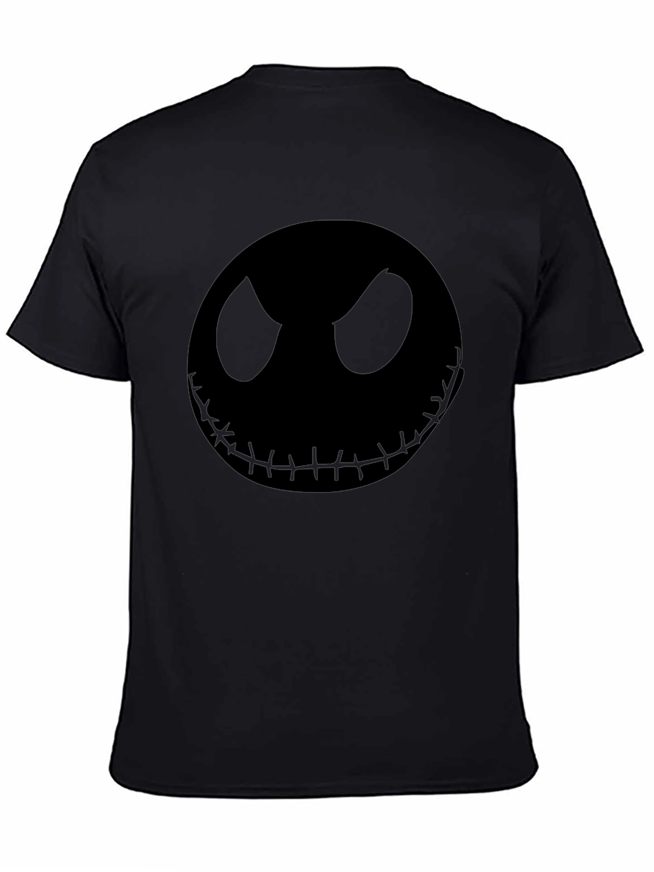 Spooky Jack Skellington Graphic Tee - Mens Black T-Shirt