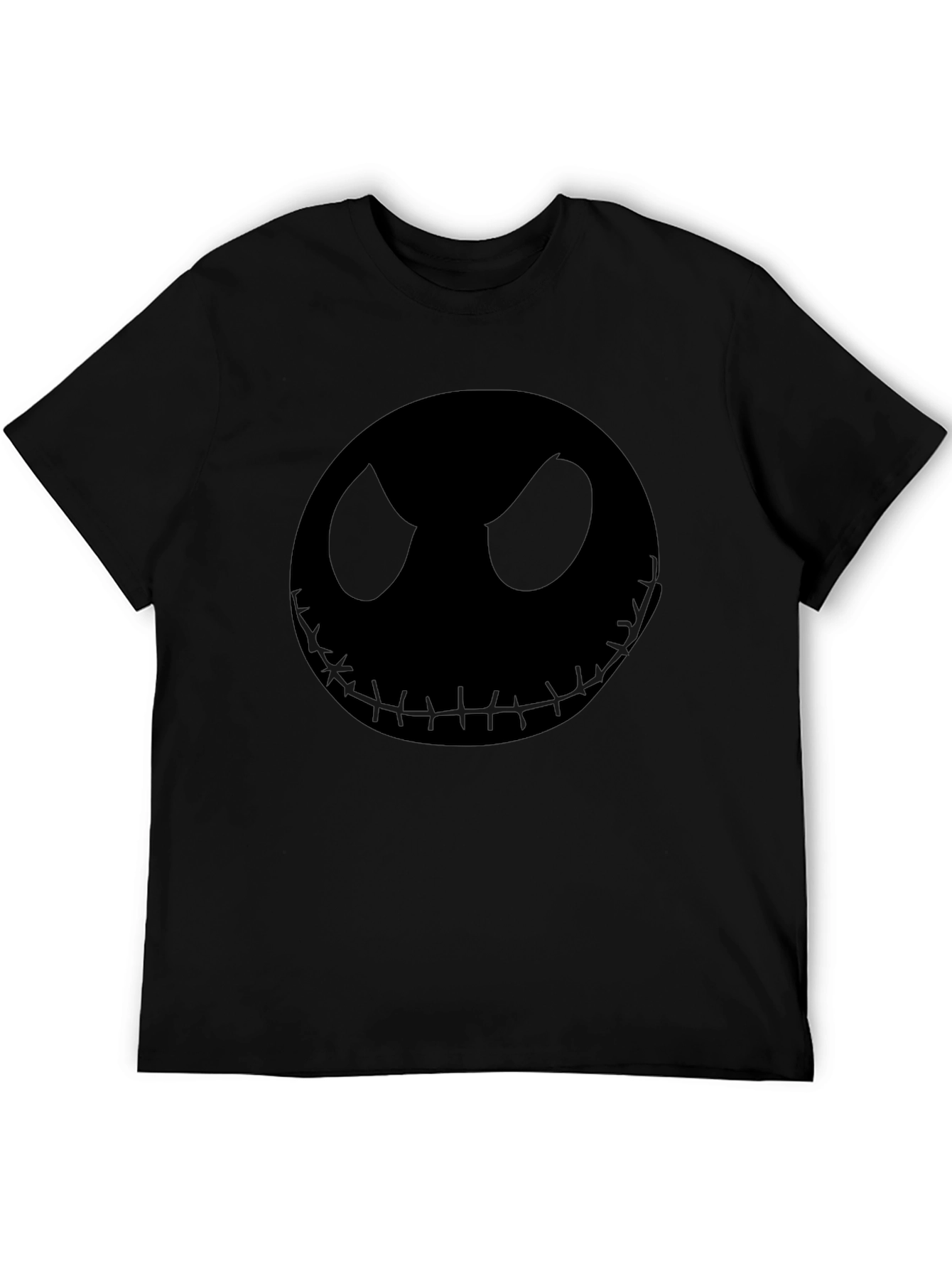 Spooky Jack Skellington Graphic Tee - Mens Black T-Shirt